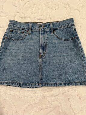 Abercrombie & Fitch Light Blue Denim Mini Skirt